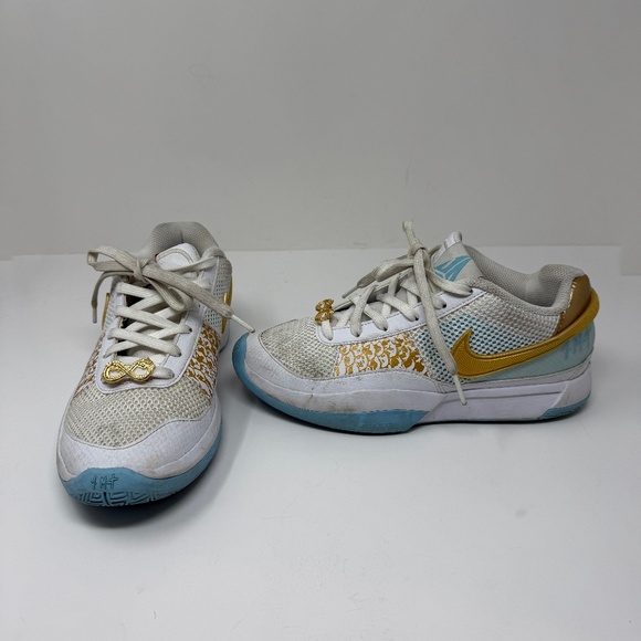 Nike FV1290-100 Ja Morant 1 Chinese New Year Low Top Sneakers Malachite Platinum main image 9